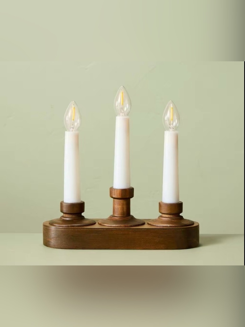 Hearth and Hand by Magnolia Wood Christmas Window Flameless Candelabra
